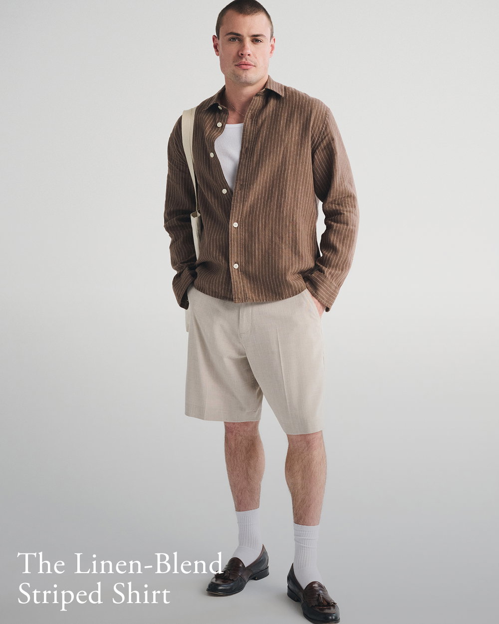 The Linen-Blend Striped Shirt