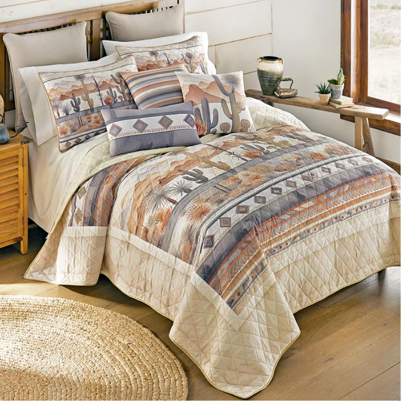 Desert Cactus Quilt Bedding Collection