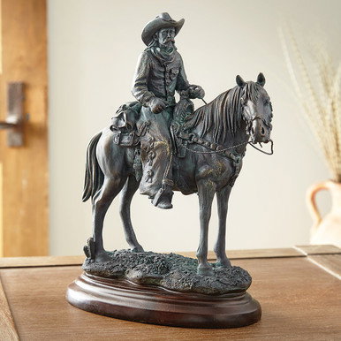 Image of Trailblazer's Legacy Cowboy on Horse Sculpture
