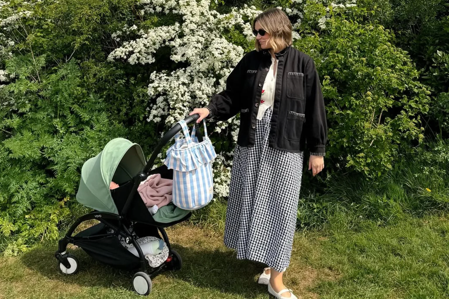 mom with stroller