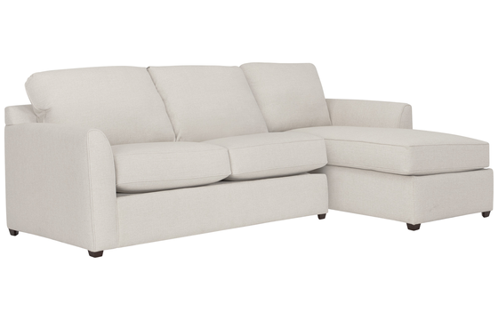 Asheville Light Taupe Fabric Right Chaise Sectional