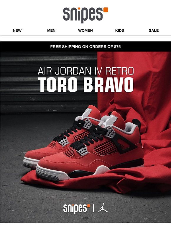 🚨Release: Air Jordan 4 Retro "Toro Bravo"