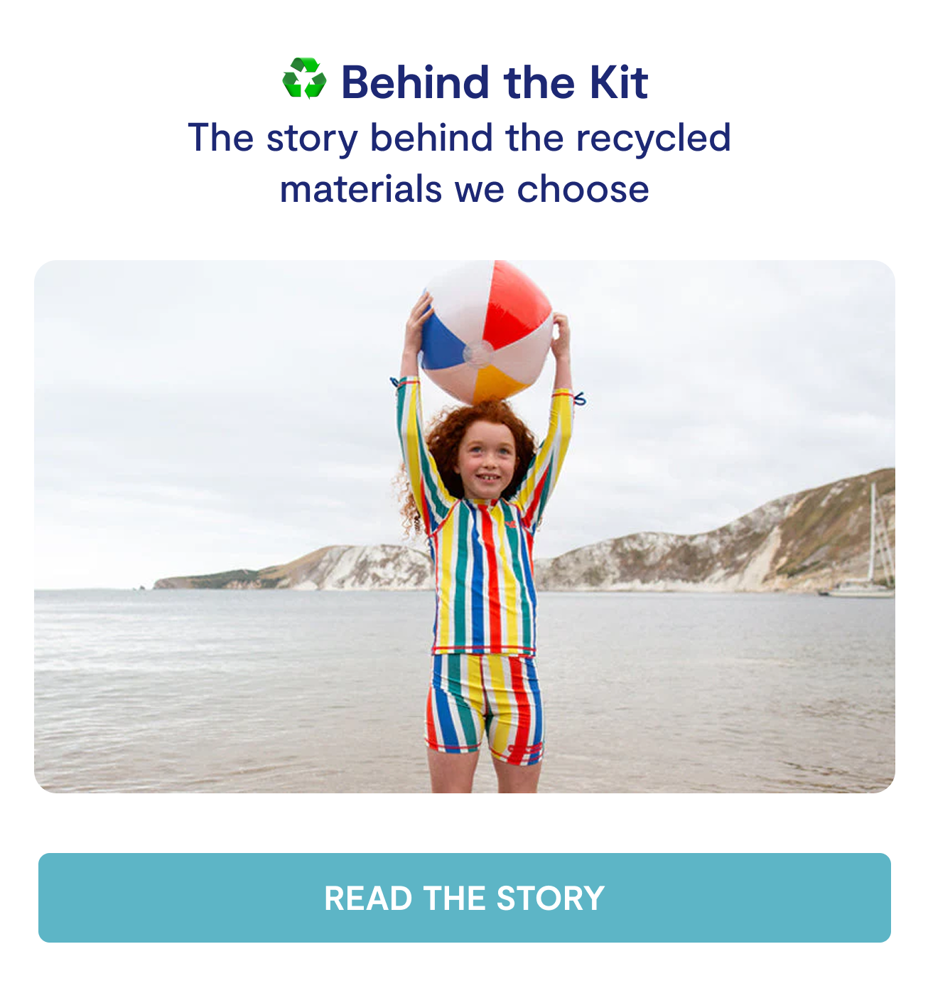Where the fishing nets go. The recycled fabric behind the kit