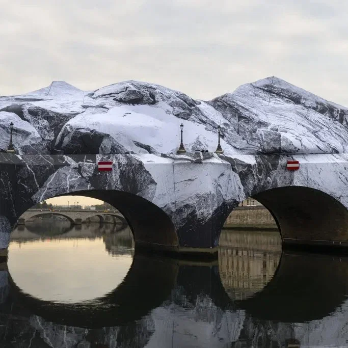 How JR Transformed Paris’s Oldest Bridge Into a Massive Grotto