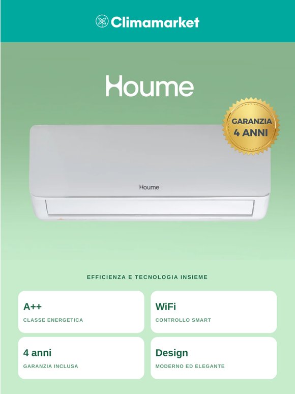 PROMO CONDIZIONATORI HOUME: SCONTO EXTRA DA NON PERDERE!