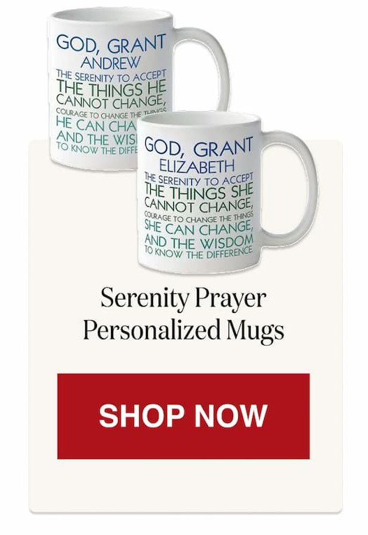 Serenity Prayer Personalized Mugs [Click here to Shop Now]