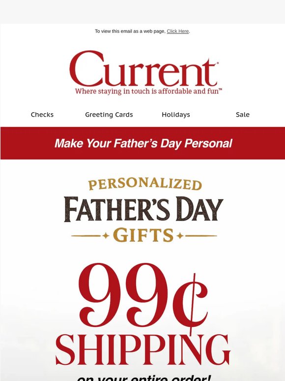 Personalized Father’s Day Finds Ship for 99¢