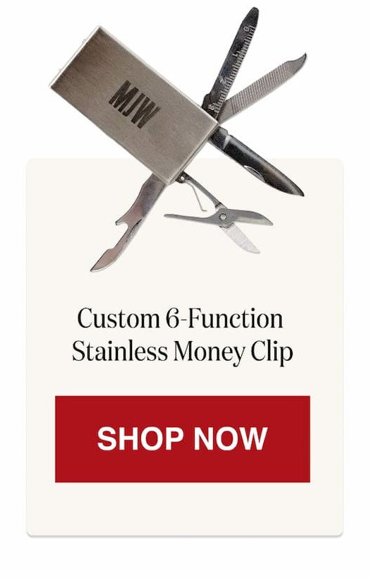 Custom 6-Function  Stainless Money Clip [Click here to Shop Now]