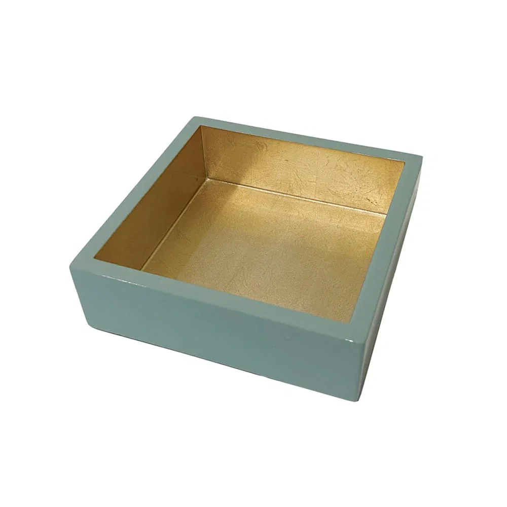 Image of Celadon With Gold-Lacquer Holder Ttop Lacquer Cocktail