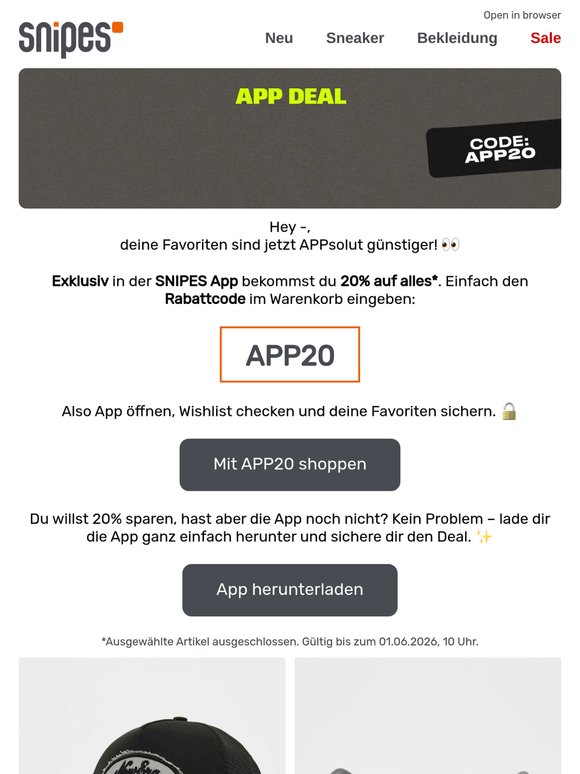App Deal: -20% 🔥