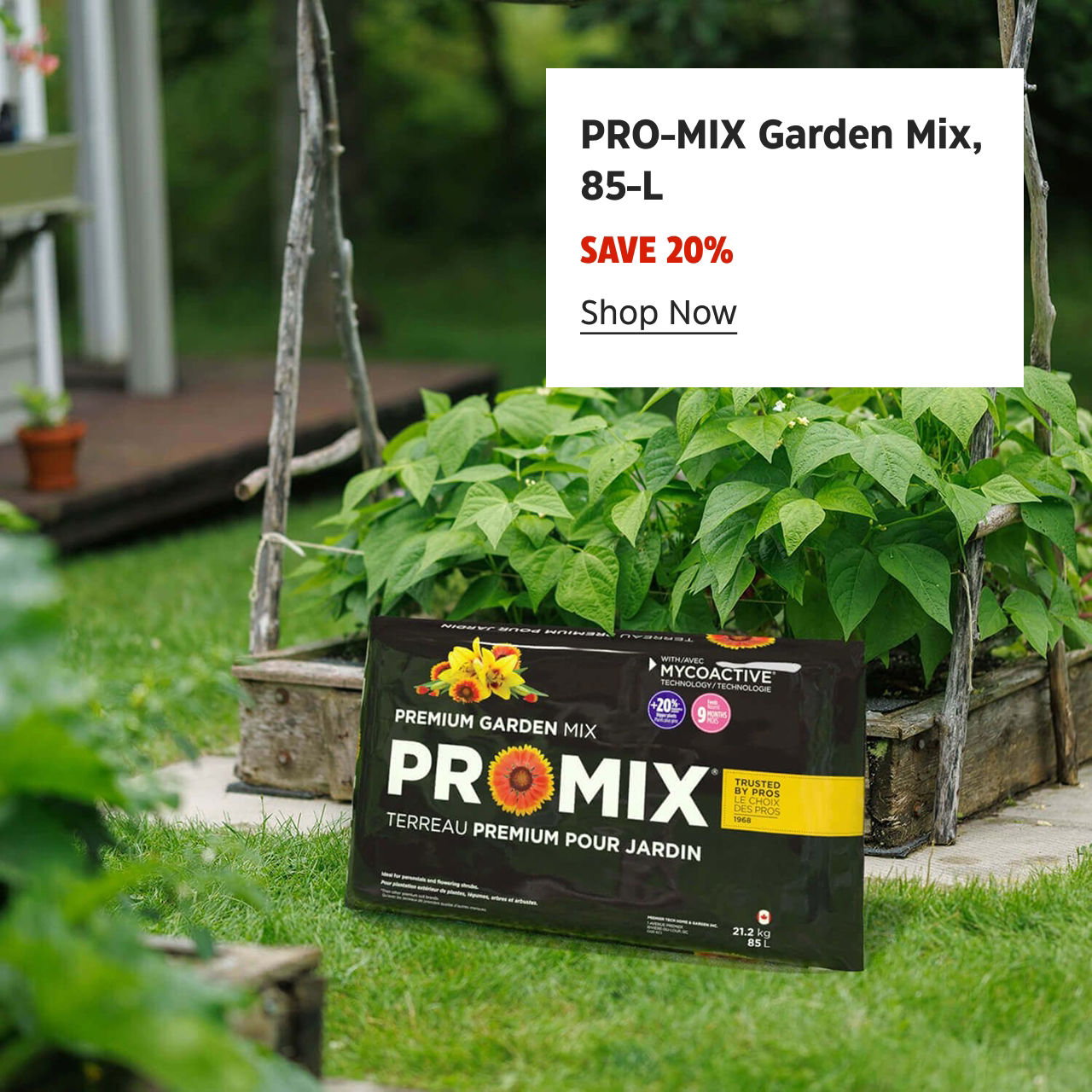 PRO-MIX Garden Mix, 85-L. Save 20%. Shop Now.
