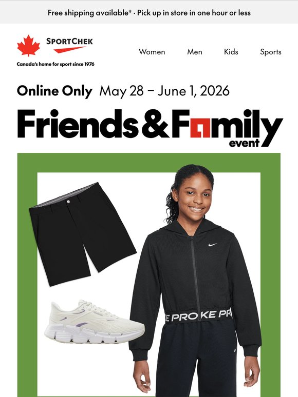 Friends & Family deals on shoes & golf clothes ⛳