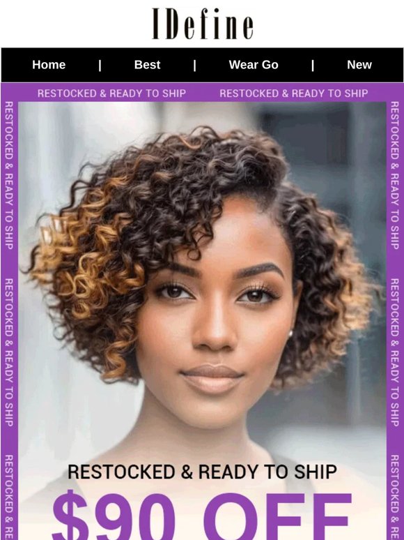 👑 Your Curl Type? We Found 3 Perfect Wigs (Up to $90 Off)