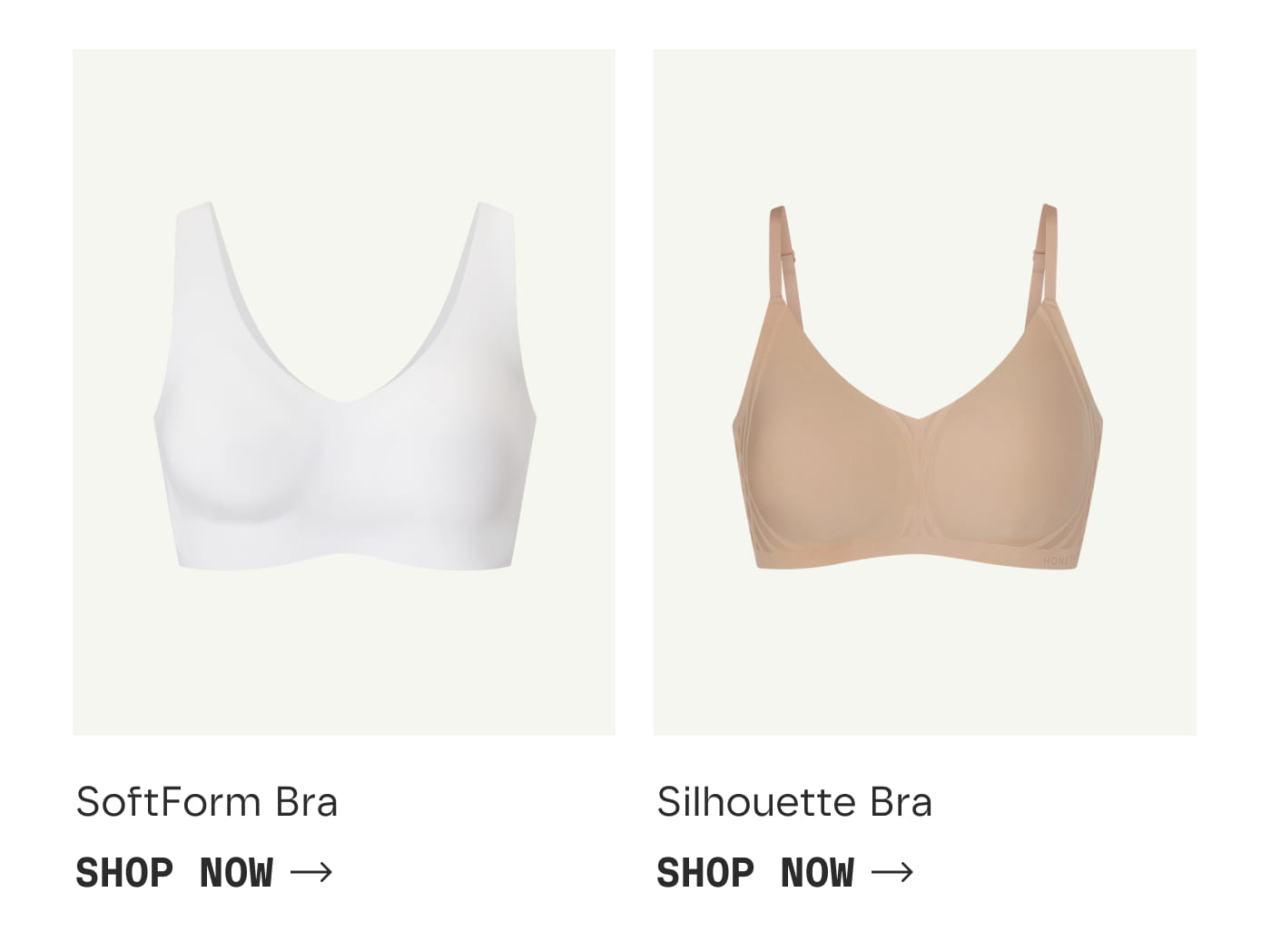 SoftForm Bra | SHOP NOW | Silhouette Bra | SHOP NOW
