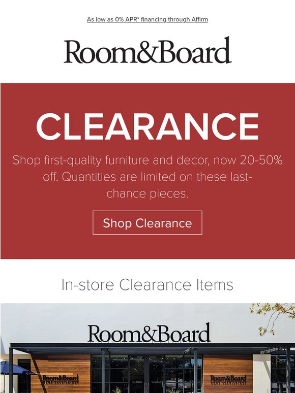 Last call! Shop clearance now