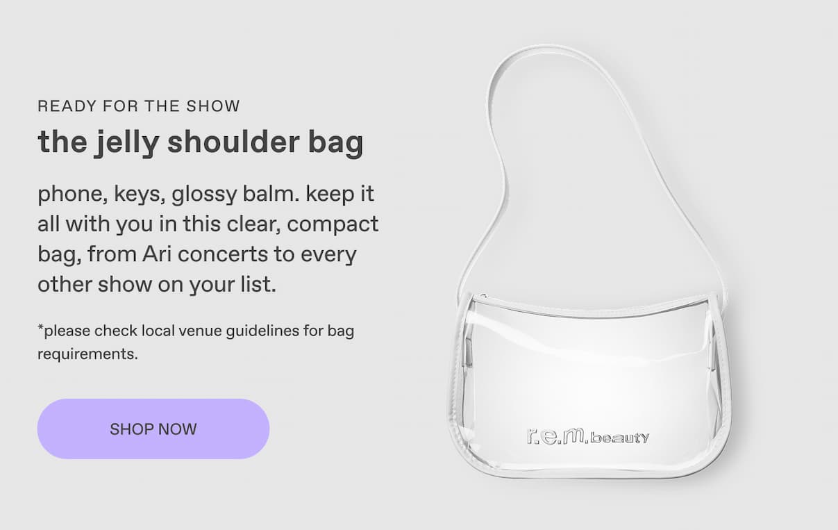 the jelly shoulder bag get ready for the show