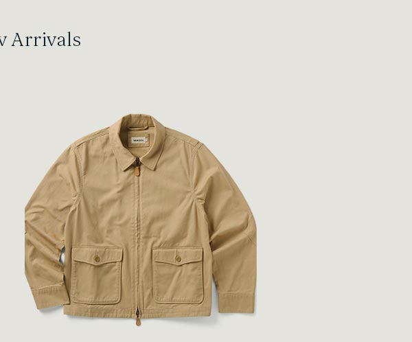 The Airman Jacket in Organic Khaki Foundation Twill