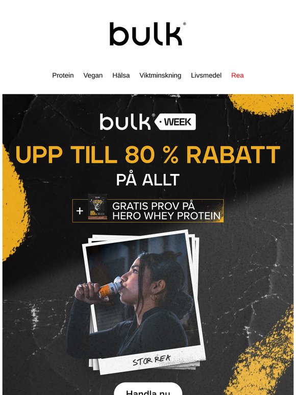 OBS! Missa inte upp till 80 % rabatt på allt! 🚨