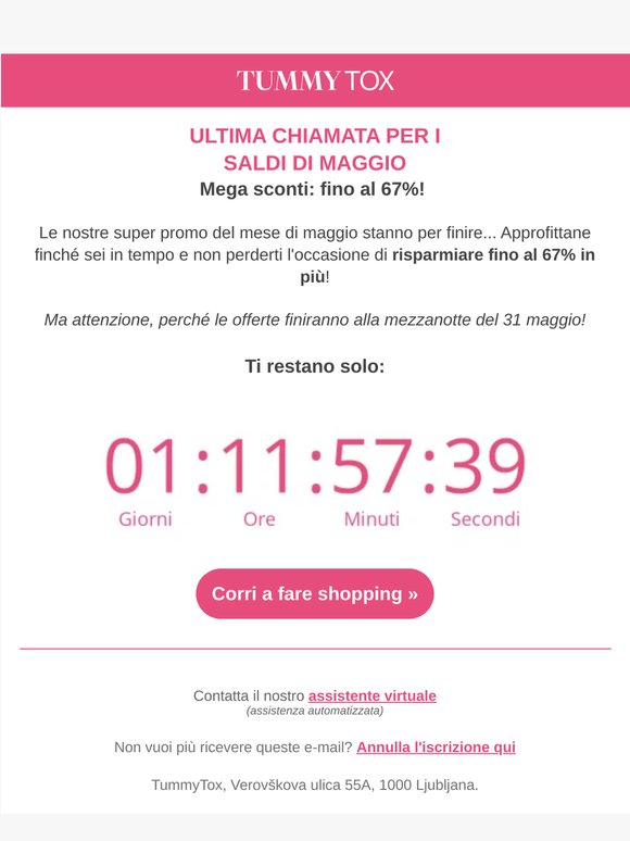 Ti restano pochissime ore... ⏳