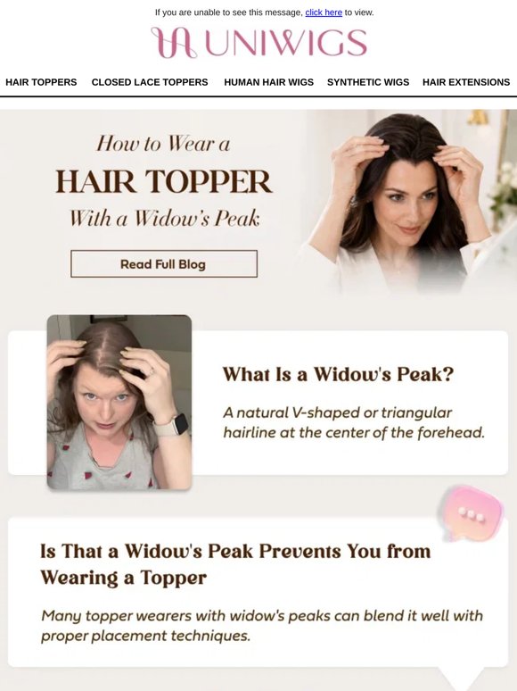 💐Widow’s Peak Styling Guide | Unbeatable Prices