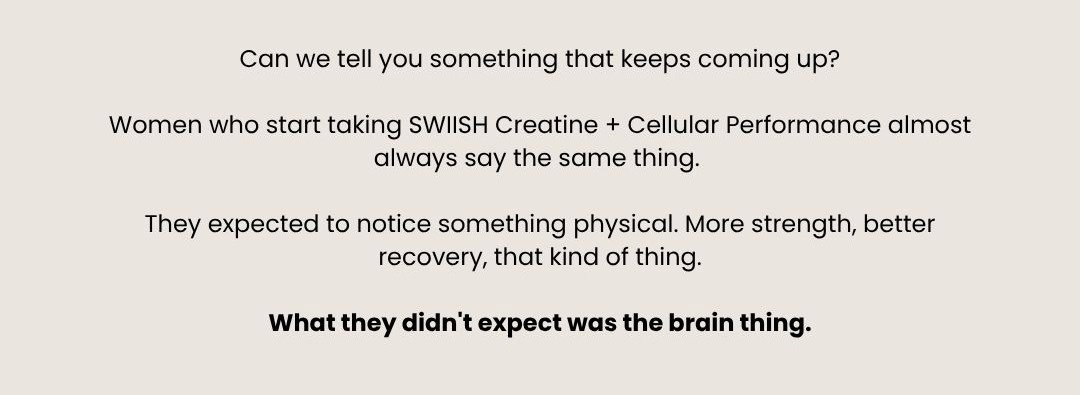 The unexpected results from creatine