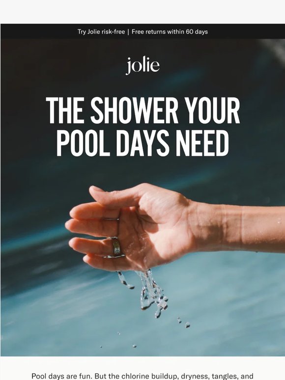 The shower your pool days need