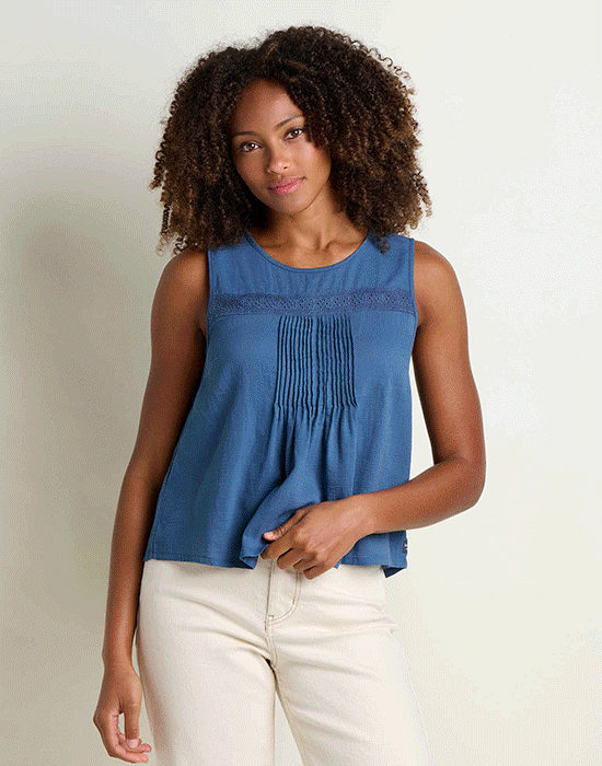 Manzana Pin Tuck Tank