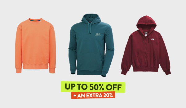 Hoodies and Sweatshirts | UP TO 50% OFF + extra 20% off