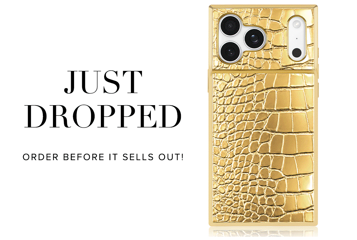 gilded gold croc