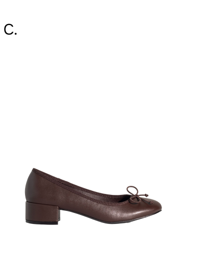 Diana Ballet Heel Chocolate