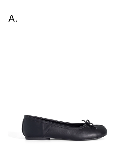 Hoshi Ballet Flat Black