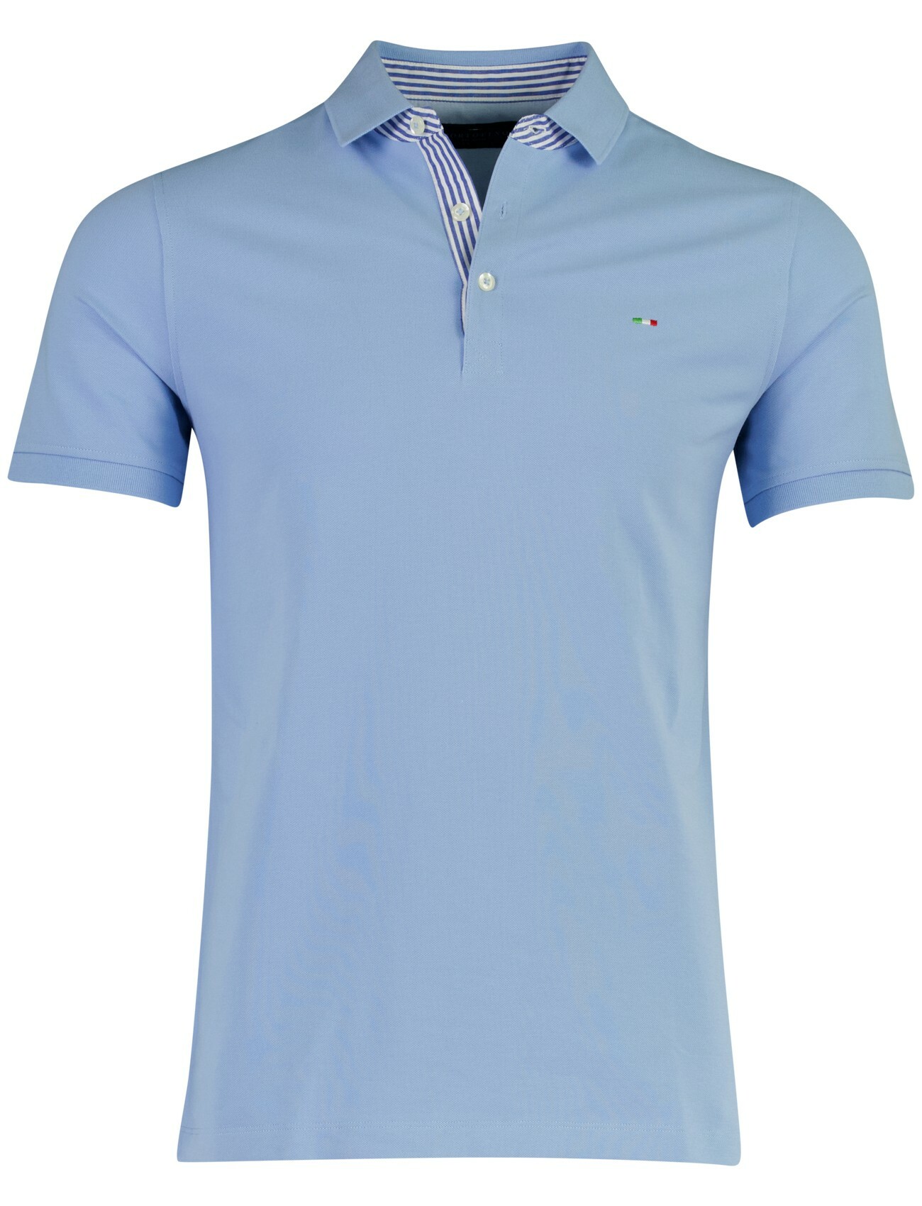 Poloshirt Portofino lichtblauw pique normale fit