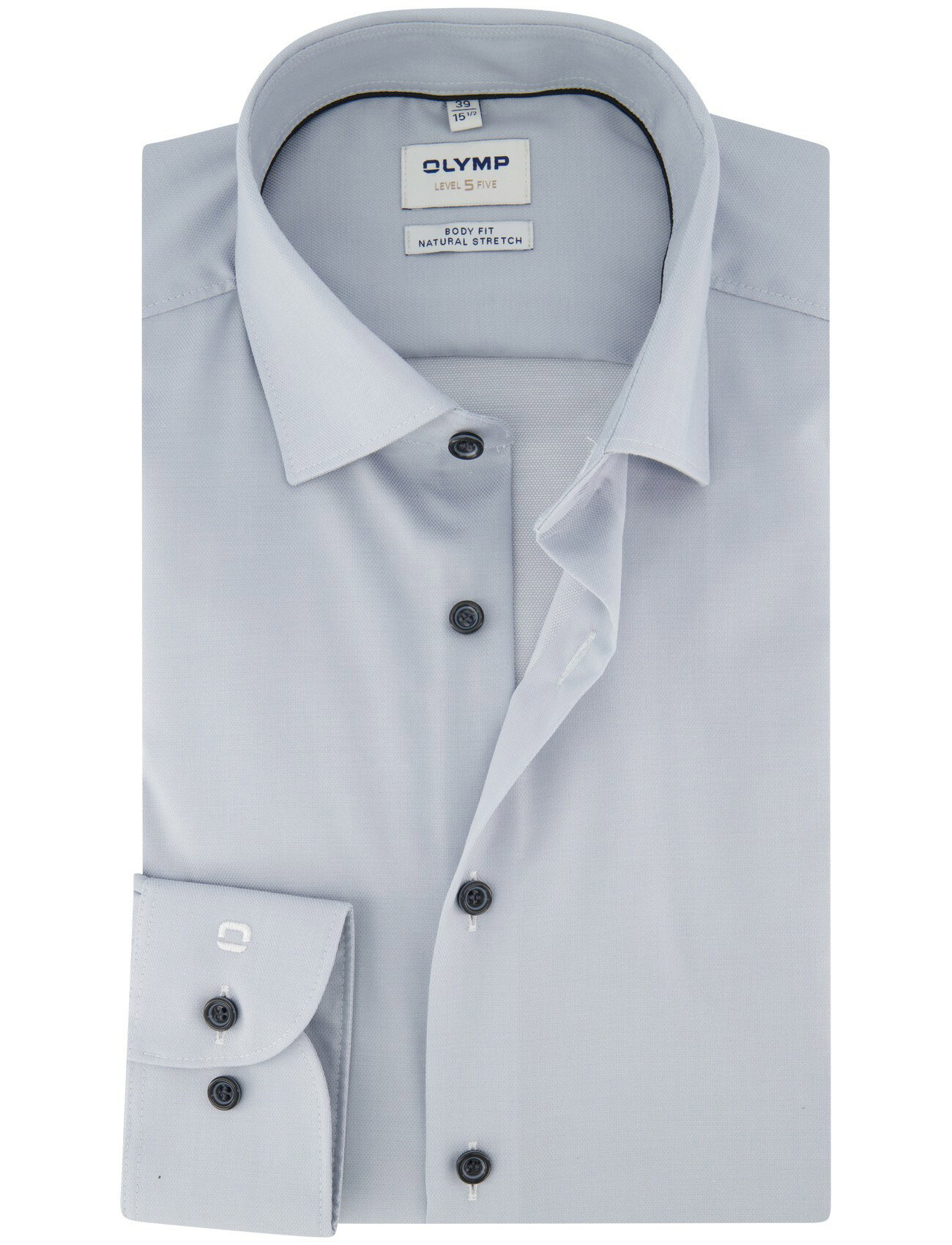 Overhemd Olymp lichtblauw slim fit semi wide spread boord