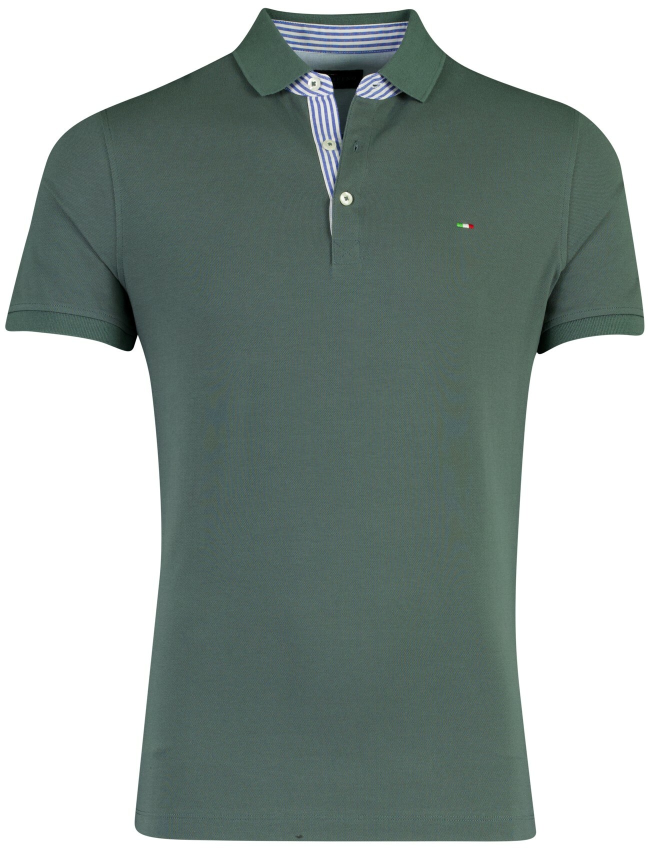 Poloshirt Portofino groen pique normale fit