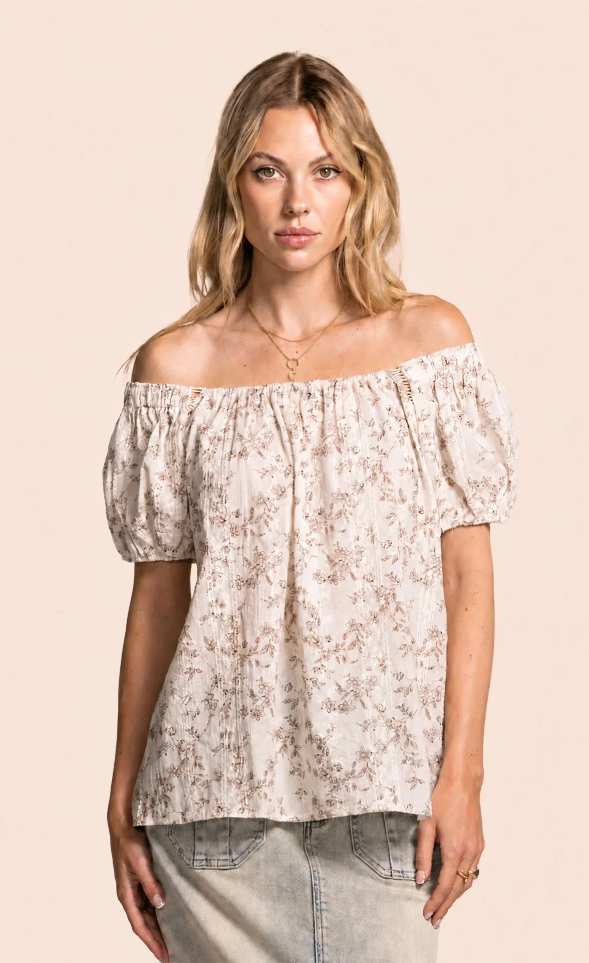 Leary Top Beige
