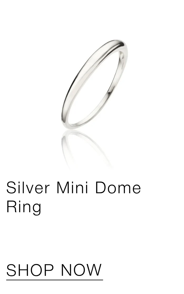 Silver Mini Dome Ring