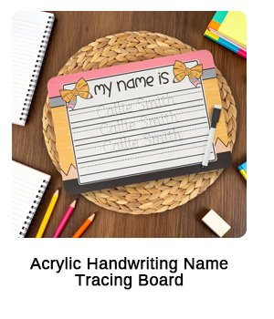 Acrylic Handwriting Name Tracing Board