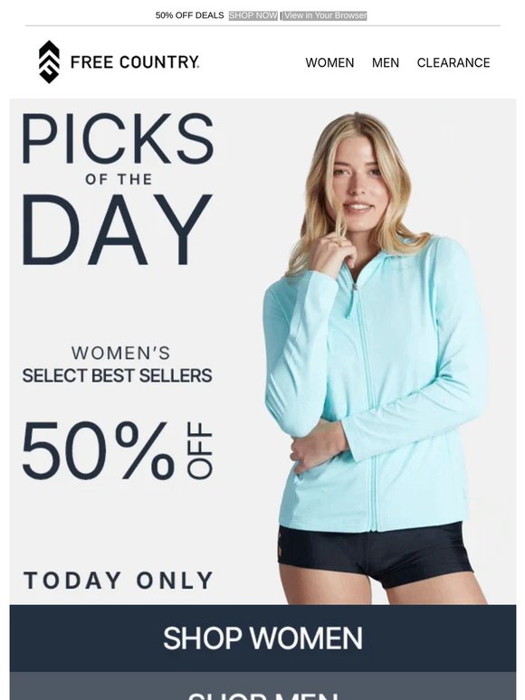 TODAY ONLY: 50% Off Best Sellers!