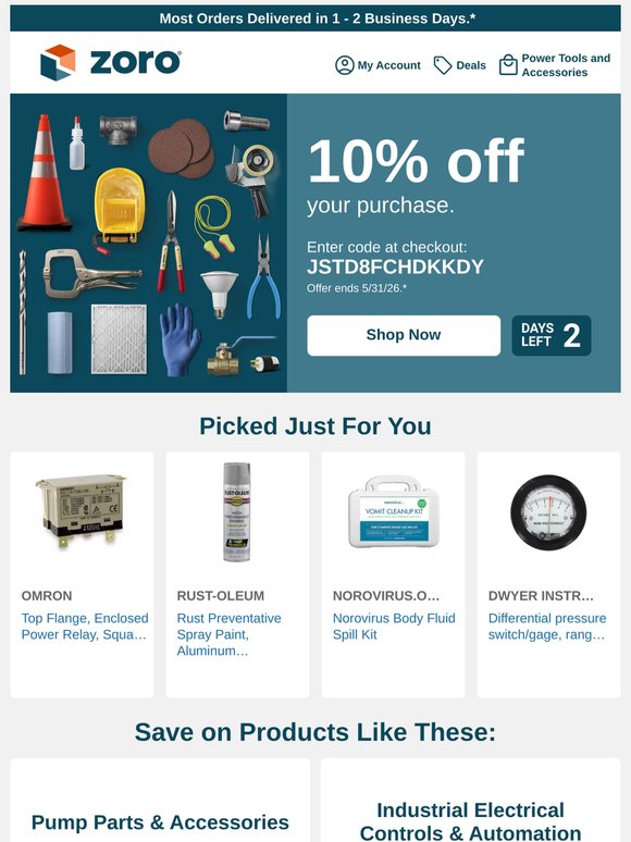 (2 days only) 10% off your supplies.