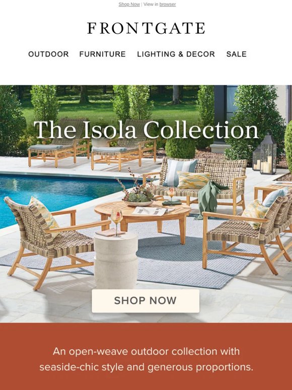 See what makes our open-weave Isola Collection a customer favorite.