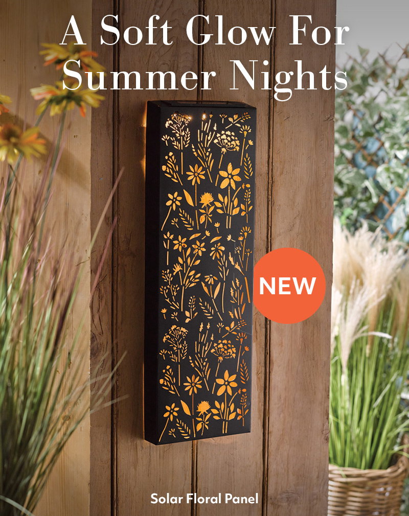 A Soft Glow For Summer Nights | Solar Floral Panel | NEW