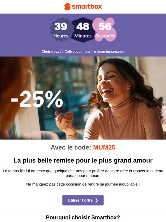 -25% pour la Fête des Mères 💐