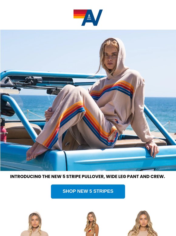 THE NEW 5 STRIPE PULLOVER, WIDE LEG AND CREW⚡