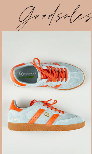 /goodsole 2001 parallel suede sneaker blueorange