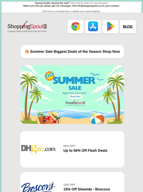 Summer Sale Biggest Deals of the Season Shop Now