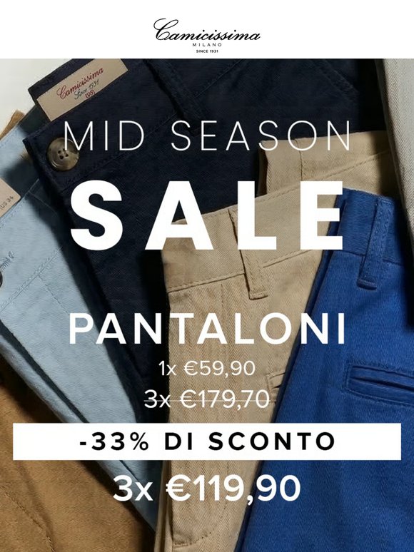 Conosci già tutte le varianti di pantaloni Camicissima?