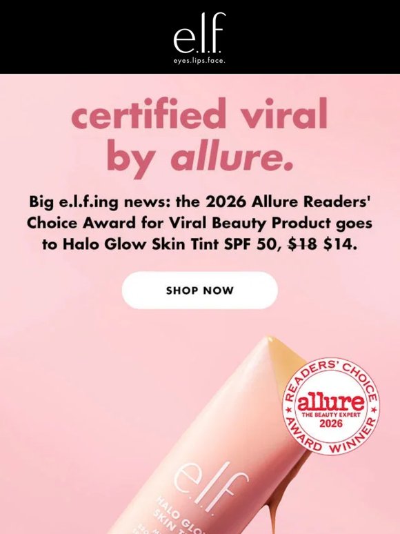 Halo Glow Skin Tint is certified viral by Allure 🏆