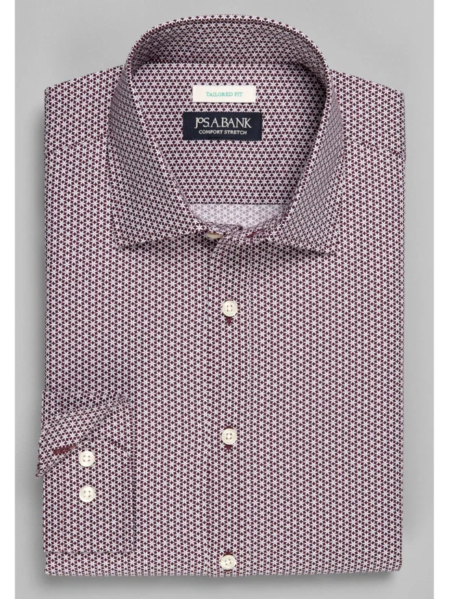 Jos. A. Bank Tailored Fit Star Print Sportshirt CLEARANCE