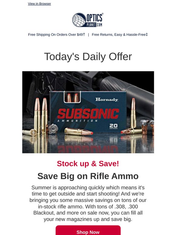 Stock up on Rifle Magazines & Ammo!
