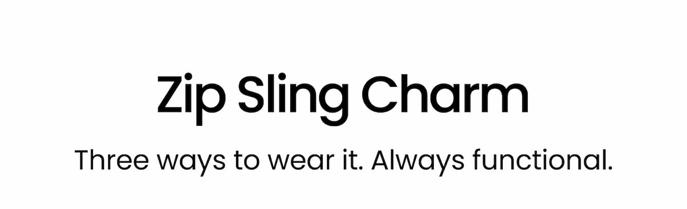 Zip Sling Charm